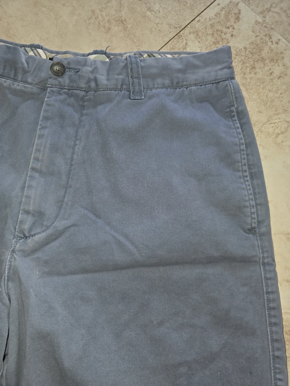 J. Crew Men's Light Blue Flat Front Chino Shorts